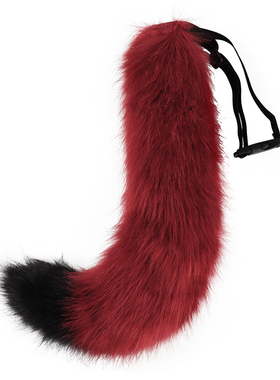 手作毛绒狐狸尾巴cos道具lolita