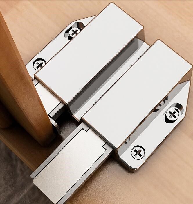 柜门吸家具c衣柜门阻吸卡式自弹推拉弹簧门磁吸合器反弹器暗藏式