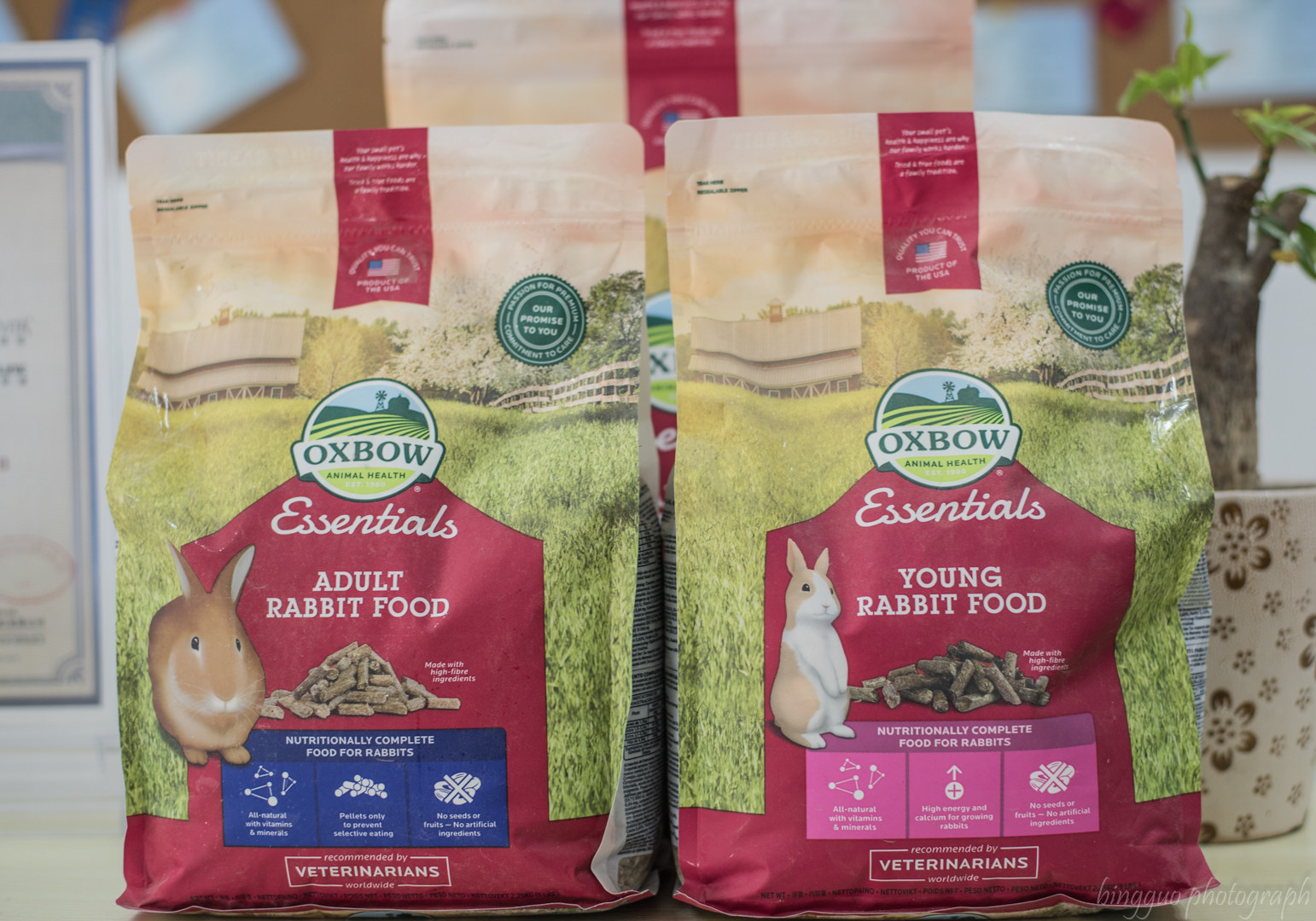 现货【全国包邮】oxbow爱宝美国进口成兔粮兔子饲料粮食 10lb