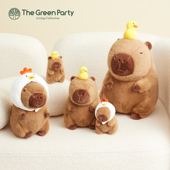 TheGreenParty Capybara Doll Capibala Plush Doll ປີໃຫມ່ຂອງຂັວນວັນເກີດສາວງາມ