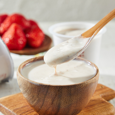 优格搅拌型草莓风味发酵乳控酸奶真实果酱100g顺丰冷运低温奶
