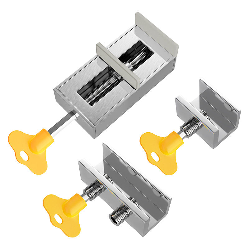 儿童锁扣塑钢门窗防护卡扣纱窗限位铝合金推拉窗户窗锁