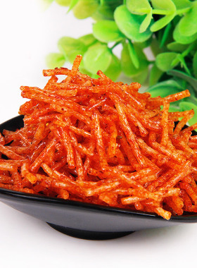 18克佳龙小面筋18g酱味丝儿时卫龙