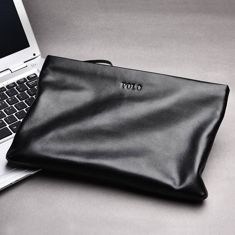 polo男士手包头层牛皮商务手拿包大容量信封包时尚休闲手抓包男zy