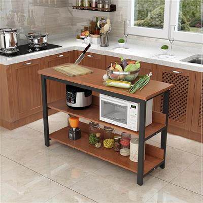 厨房柜子储物柜切菜台木木质餐厅工作台加高储物台餐桌