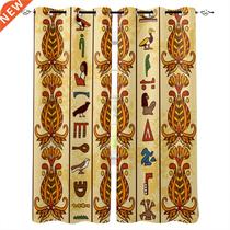 Ethnic Geometric Pattern Window Curtains for Living Room