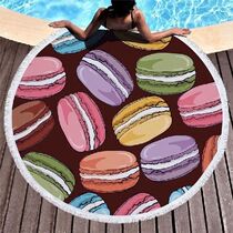 Creative Printing Microfiber Beach Towel 150cm Round Microfi