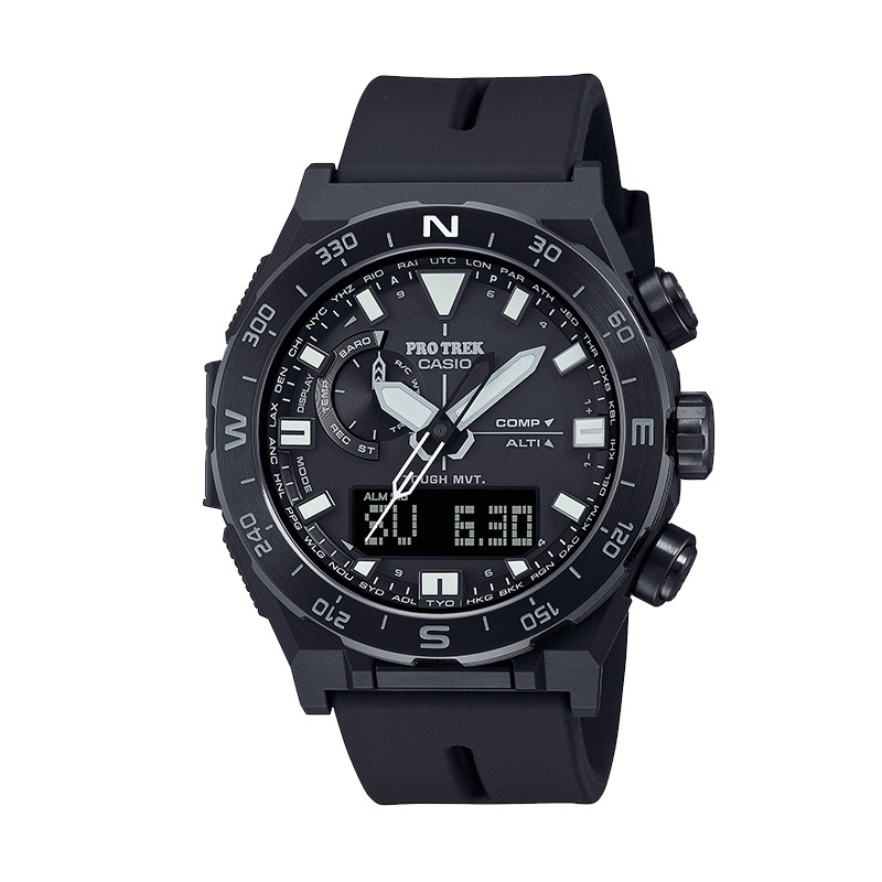 卡西欧手表男士运动型登山户外新款电波太阳能官网正品prw-6800y-mc