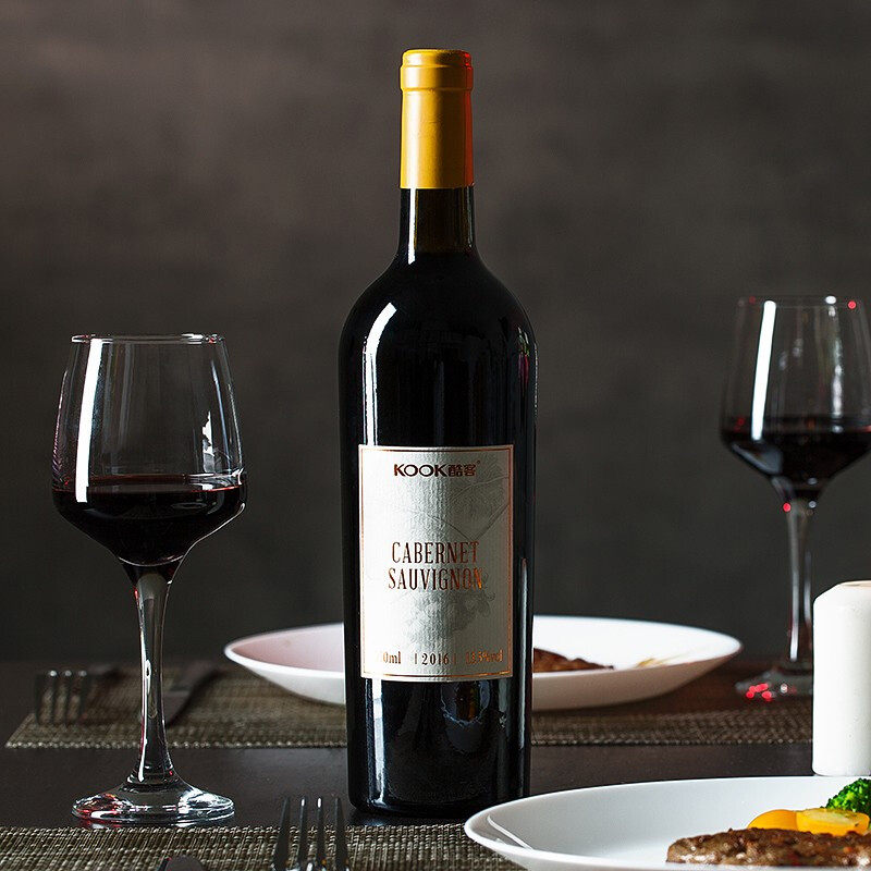 任贤齐推荐酷客红酒2016年赤霞干红有机葡萄酒135度干红静态葡萄酒