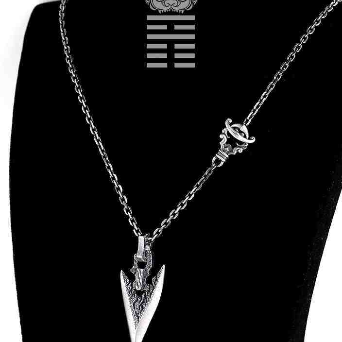 霸气箭头纯银吊坠男士复古中国国风箭矢项坠项坠