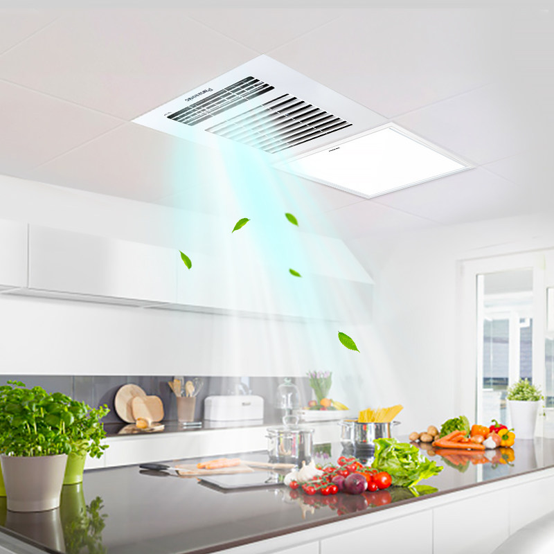 冷风松下凉霸照明二合一厨房集成吊顶风扇嵌入式凉霸