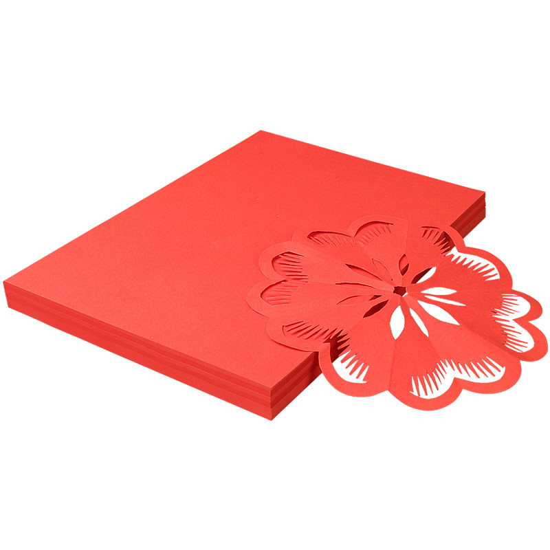 手工大红剪纸专用用纸儿童纸中国风窗花花纸剪纸