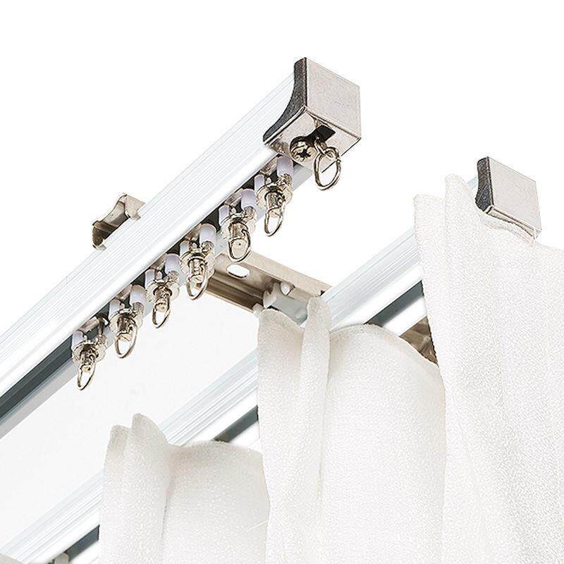 窗帘轨道滑轨铝合金滑道加厚罗马窗帘轨道