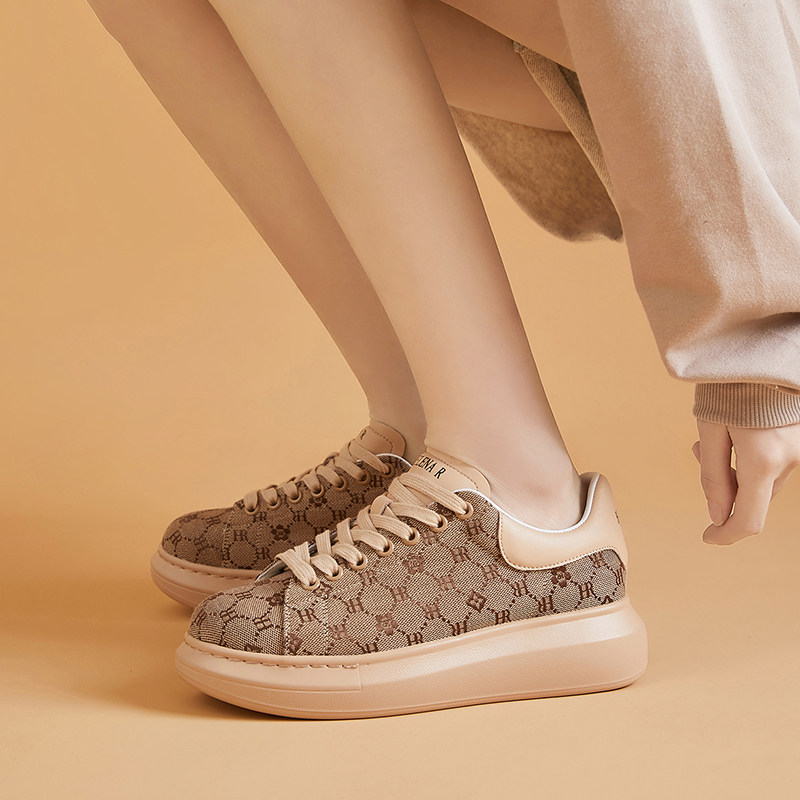 hr赫莲娜女鞋2022春季新款帆布布鞋厚底潮牌休闲板鞋