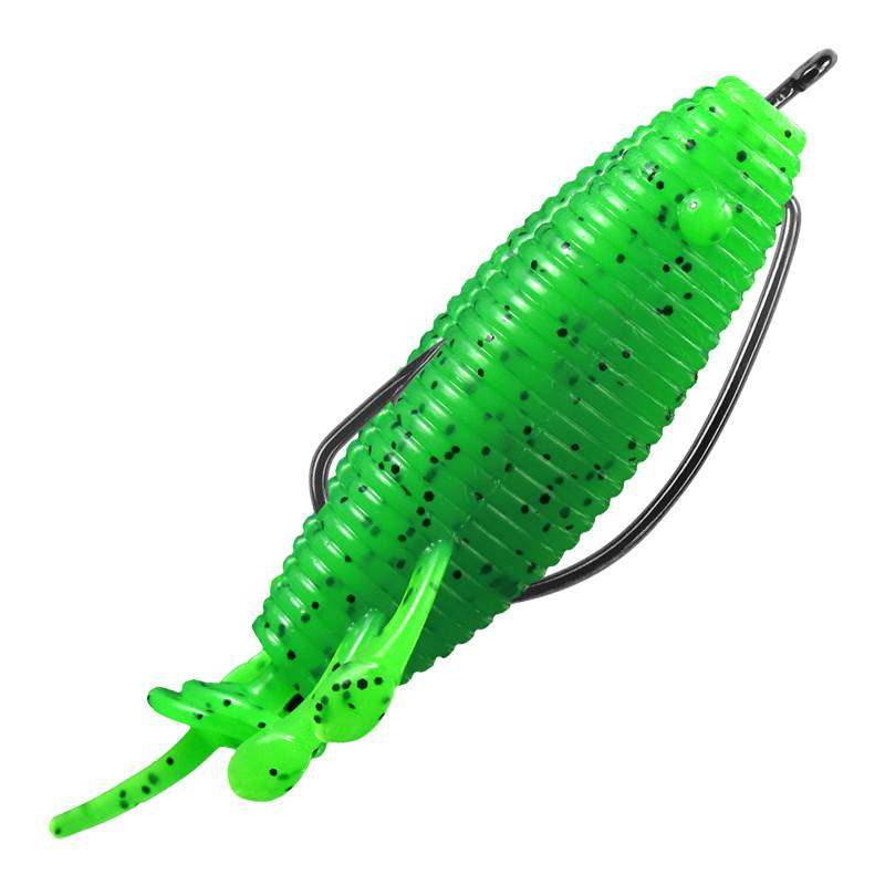 日本进口路派雷虫浮水软虫打黑雷强软饵路亚活饵