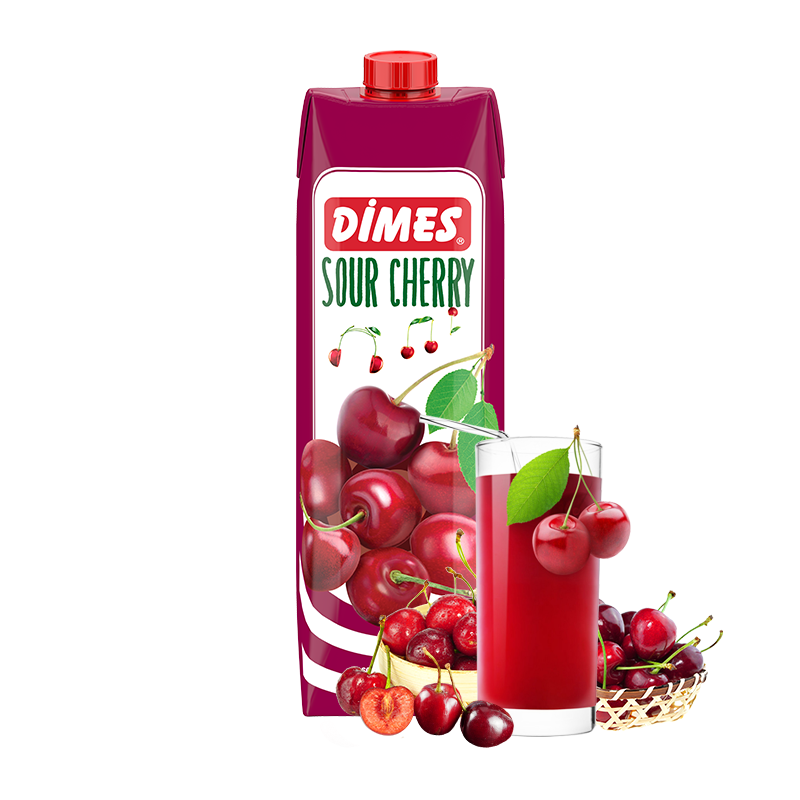 土耳其迪美dimes樱桃果汁饮料1000ml1盒浓缩大瓶原装进口浓缩果蔬汁