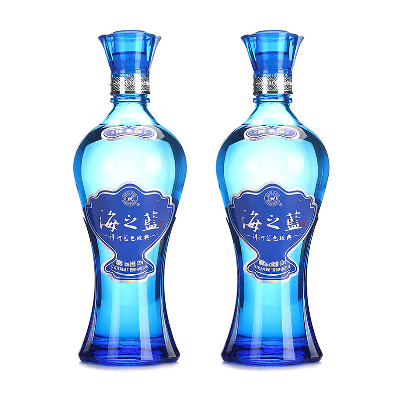 梦之蓝旗舰店洋河蓝色经典海之蓝52度520ml瓶装浓香香型白酒