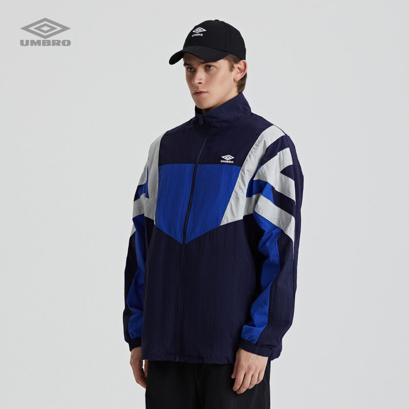 umbro茵宝男女女同运动夹克秋季新款复古立领瑜伽外套