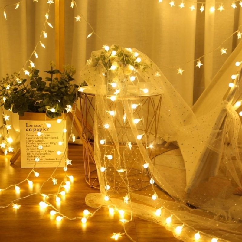 led星星灯小彩灯闪灯串灯网红满天星生日场景装饰灯