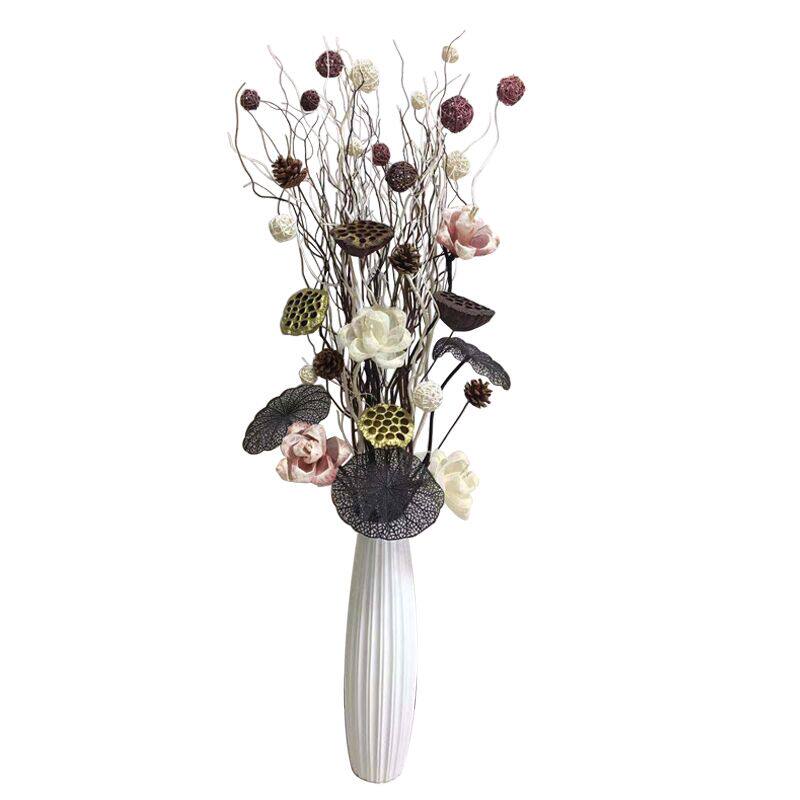 天然干枝枝干树枝装饰陶瓷客厅落地干花花瓶干花