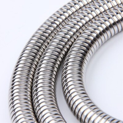 淋浴花洒管不锈钢双扣防爆花洒软管卫浴花洒淋浴金属管1.5米2米