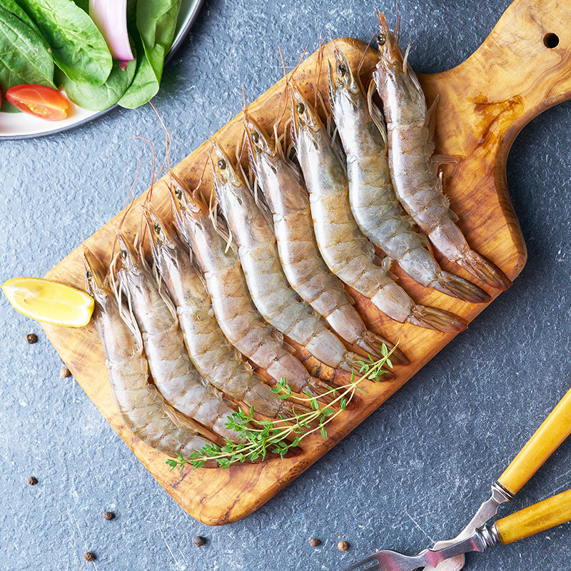 国联盒冻2kg对虾精选盐冻龙霸热销甄选东方冻虾