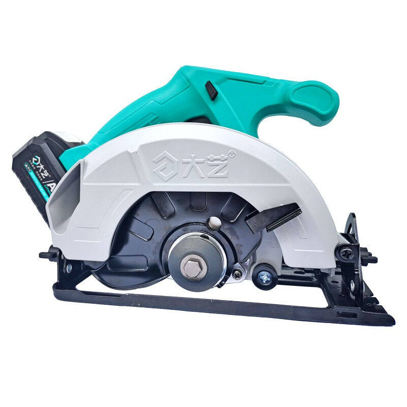 大艺充电式圆锯a6-8801锂电池电锯7寸木材切割机电动工具电圆锯