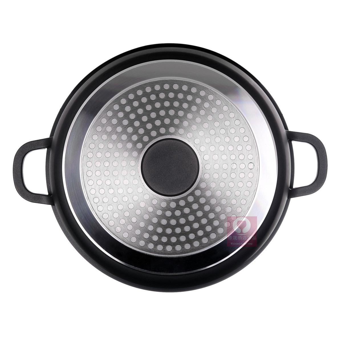 复底不粘无烟黑汤锅火锅边炉锅燃气电磁炉双用压铸铝合金锅焖烧锅