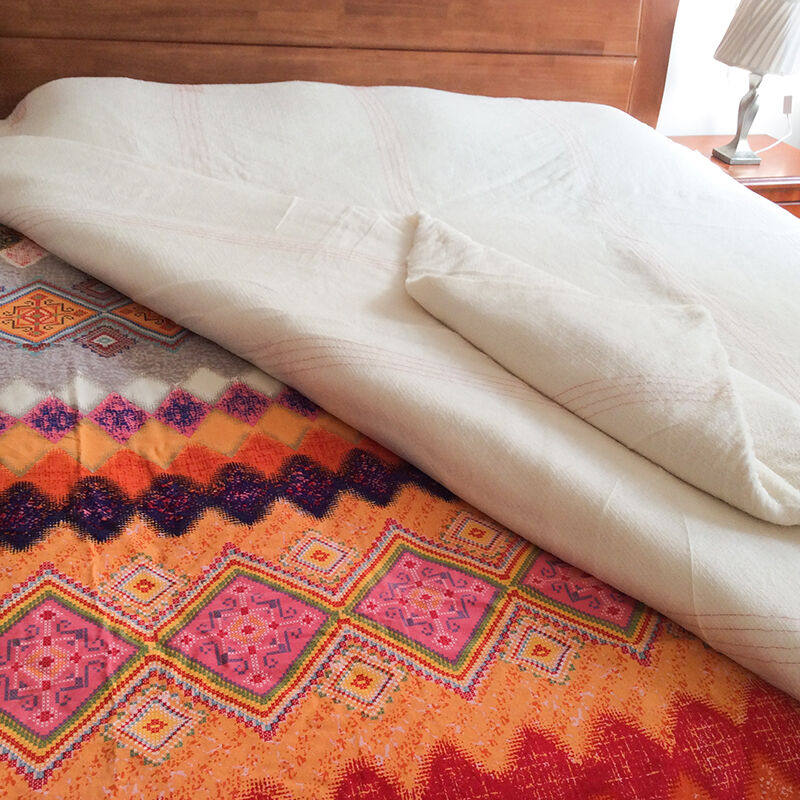 佰朵棉絮网纱款2斤被子棉被棉胎新疆花被棉花棉花被