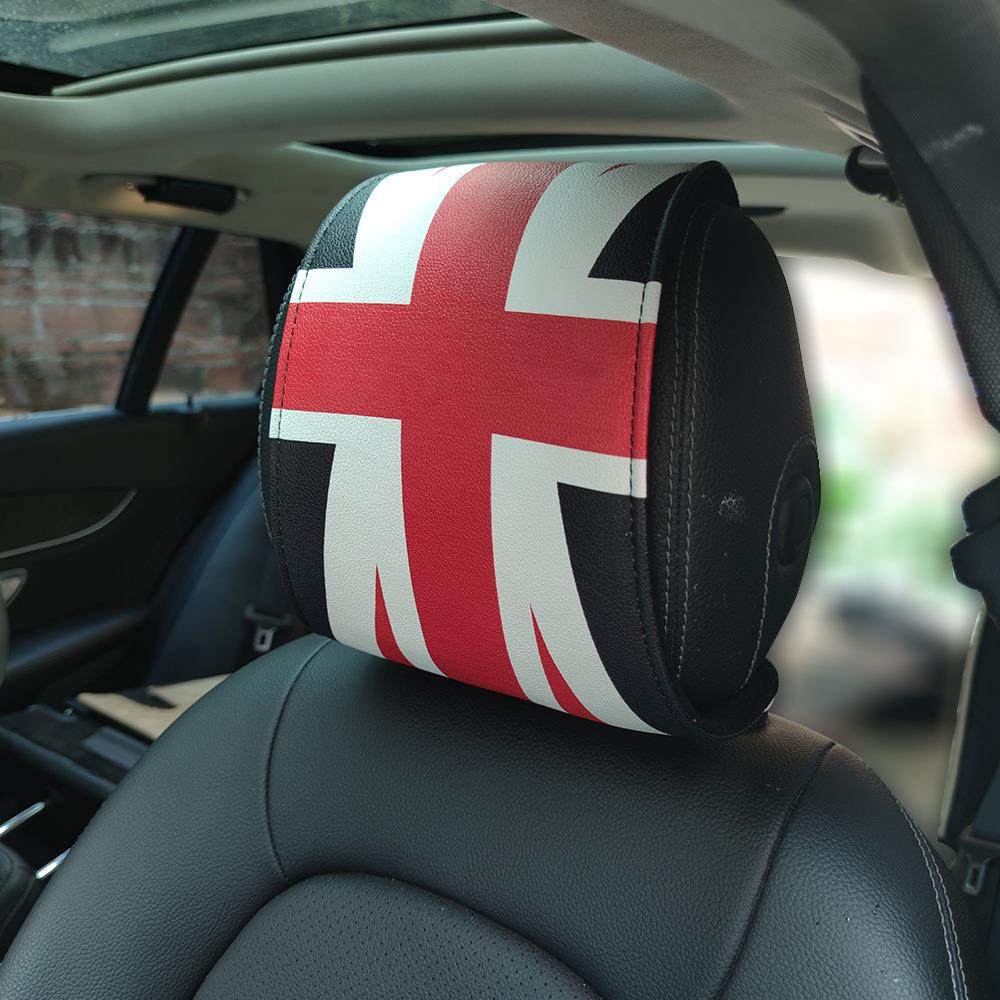 汽车枕套车头保护套车用座椅头枕内饰mini英伦头枕