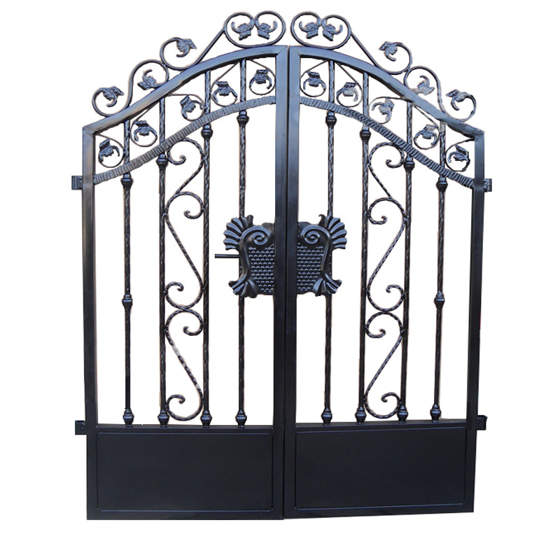 欧式铁艺大门庭院门铁艺门别墅门铁门花园门镀锌双开防锈对开小门