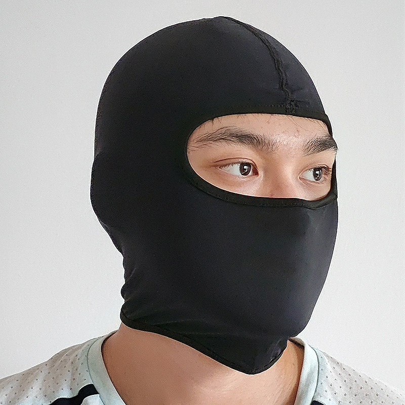 嫏彩冰丝摩托车头套短款夏季摩旅防晒骑行面罩防风