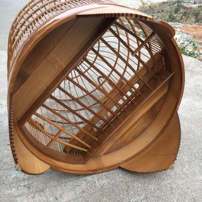 36公分画眉鸟竹笼笼子广笼广西底笼全套配件双层鸟笼