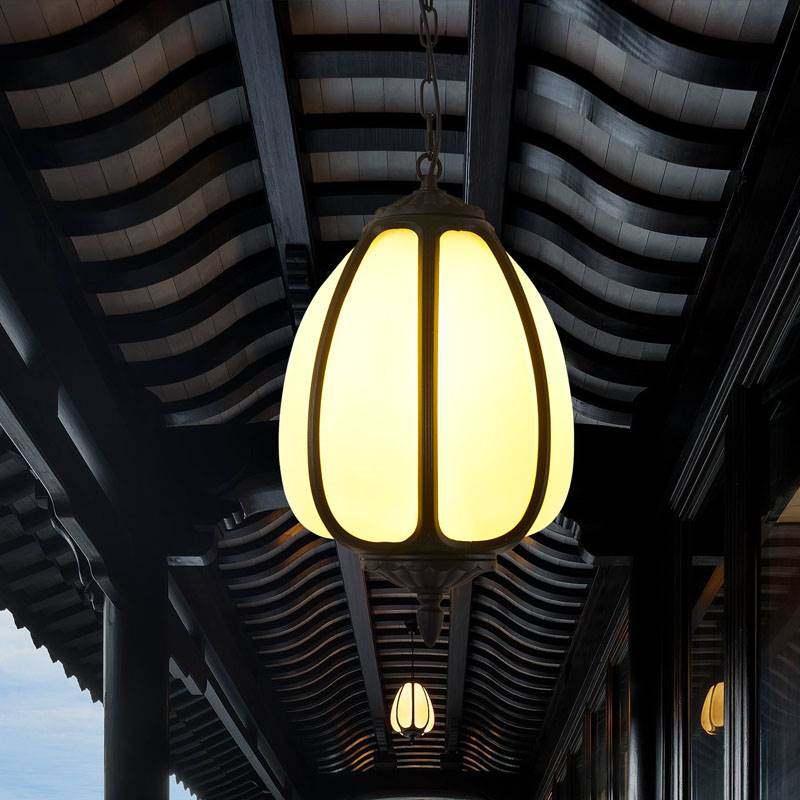 凉亭花园亭子室外阳台大门过道走廊复古吊灯户外吊灯