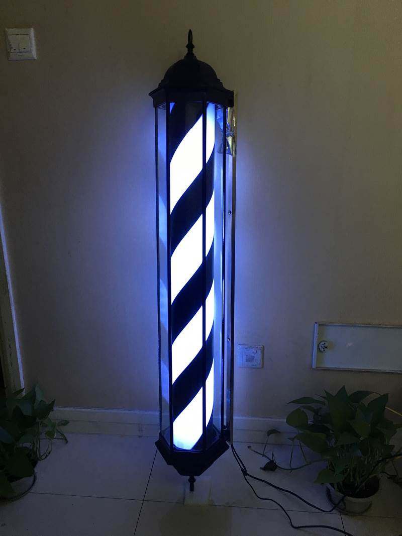 转灯美发理发led店挂灯箱理发店户外发廊门口美发转灯