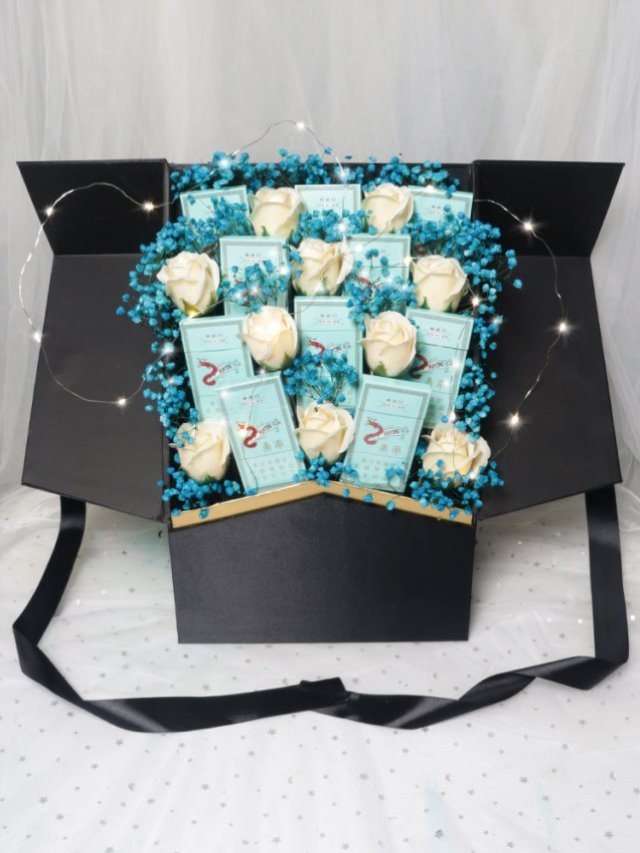 礼物七夕情人节送男生日花束煊赫香烟礼盒烟盒创意礼盒