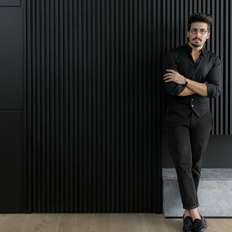 格栅长城护墙板生态网红电视背景墙凹凸型免漆装饰板生态板