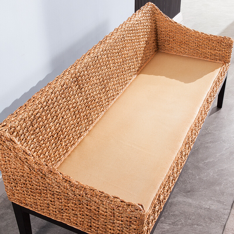 沙发藤编懒人客厅冬夏两用藤椅卡座长椅2022藤