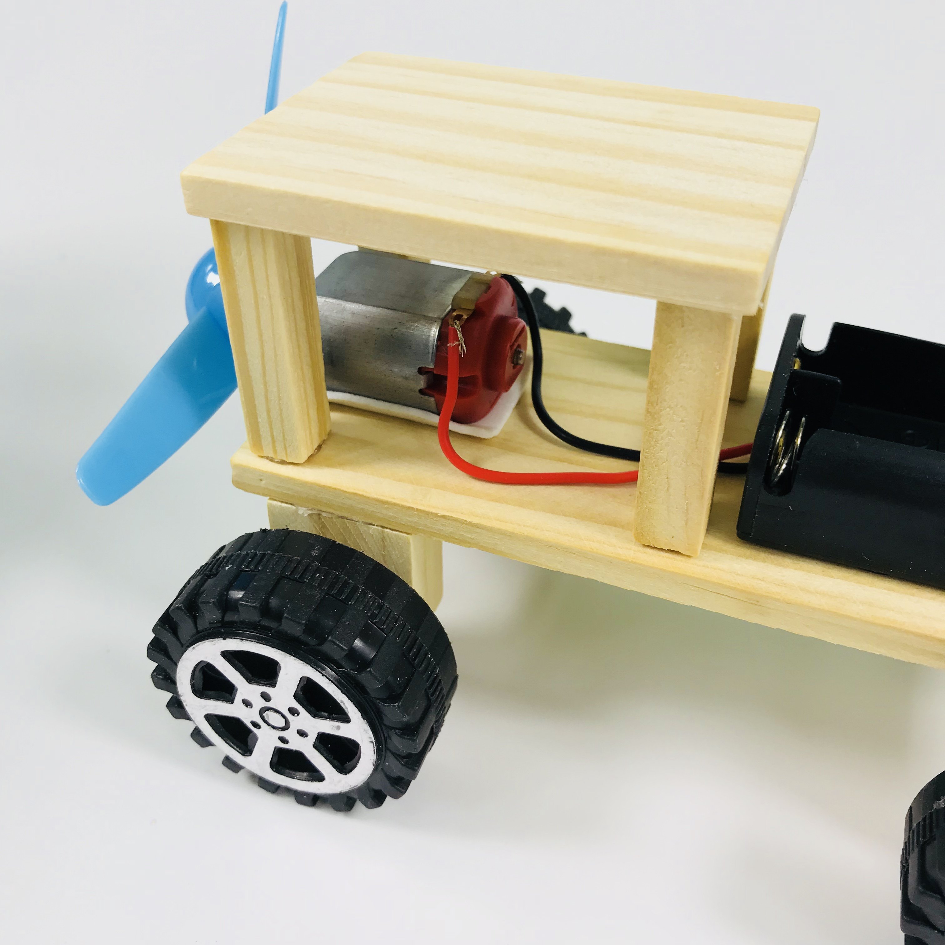 diy创意风力越野车儿童科学实验玩具学生学生科科技科学实验