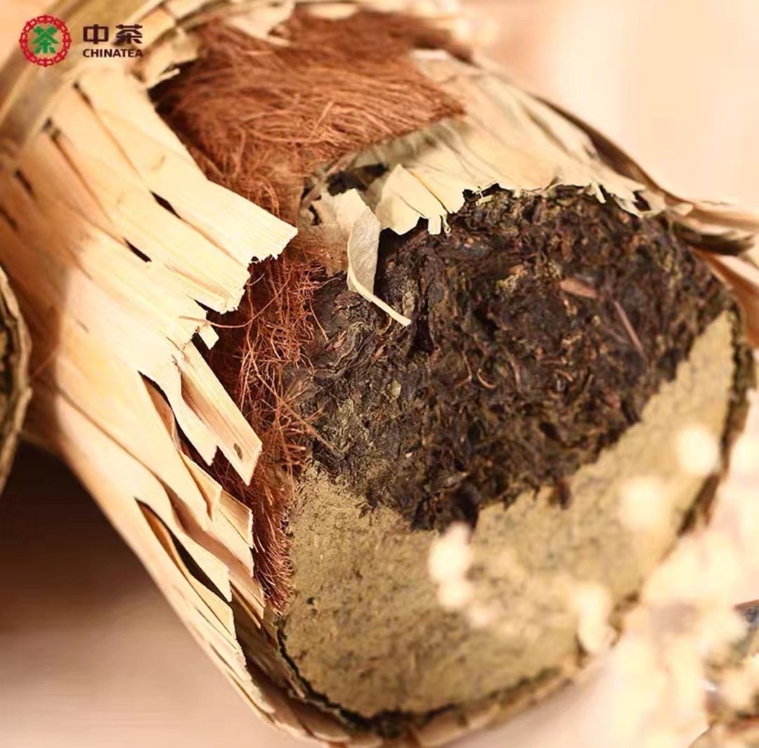 中茶湖南安化非遗2021花卷3625kg标制千两茶安化黑茶