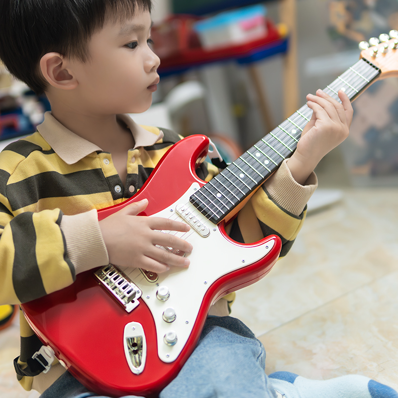 正品大号儿童电吉他玩具乐器音乐电动宝宝弹奏摄影道具礼物尤克里