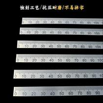 Junka Spring Steel Ruler 20 20 30 50 1 m Cm Soft Ruler Bar Narrow Ruler Stainless Steel soft steel ruler Steel sheet Straight
