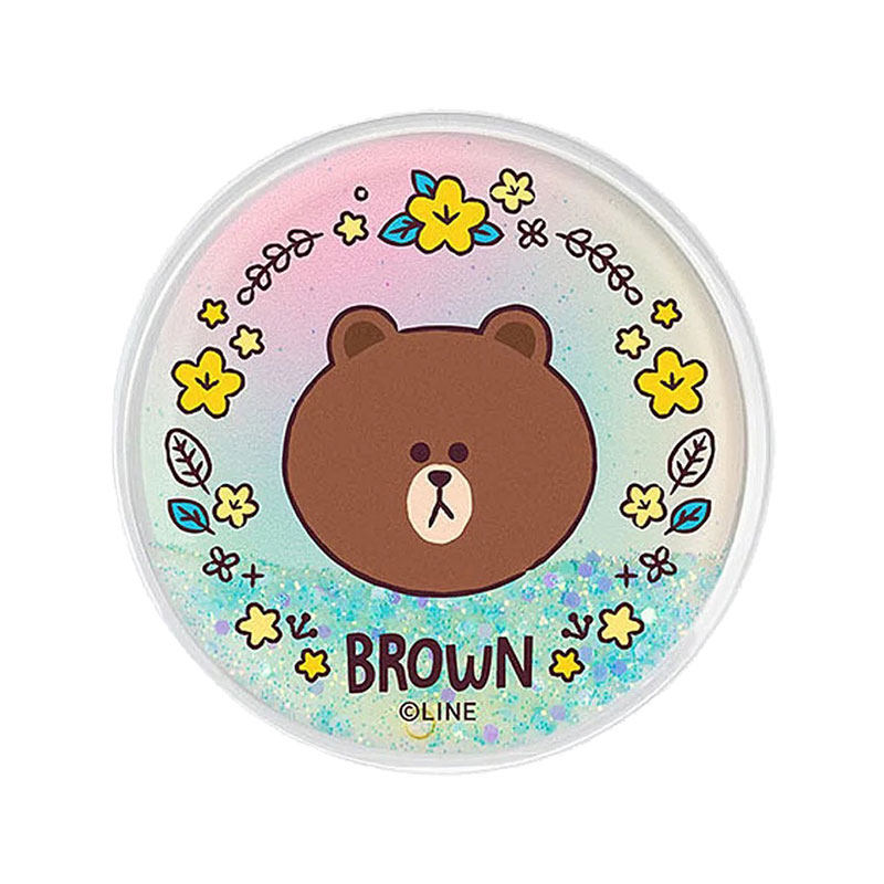 韩国line卡通流沙多功能粘贴折叠气囊伸缩手机手机支架