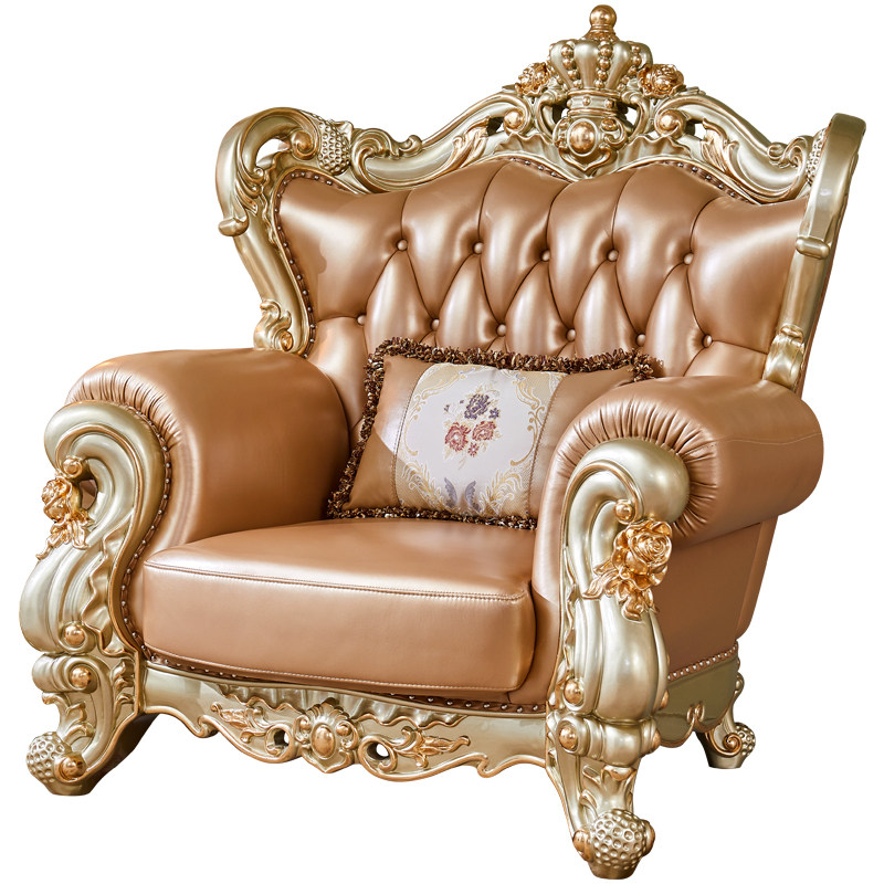 欧式沙发客全屋简欧皮艺别墅轻奢客厅沙发真皮皮艺沙发