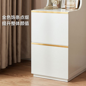 Lin's Home Light Luxury Bedside Table Tall Small Approximate Bedside Cabinet Storage Master Bedroom 2