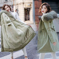 派克服棉衣冬季羽绒棉服大码加绒加厚棉袄