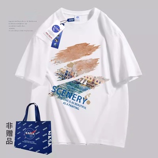 NASA NYEWLN联名2024新款夏季卡通男女同款潮牌T恤短袖11
