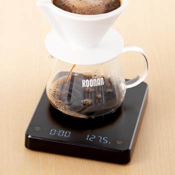 ເຄື່ອງຊັ່ງກາເຟດ້ວຍມື ຂະໜາດອີເລັກໂທຣນິກ mini timeing Italian coffee scale home kitchen coffee bean smart scale