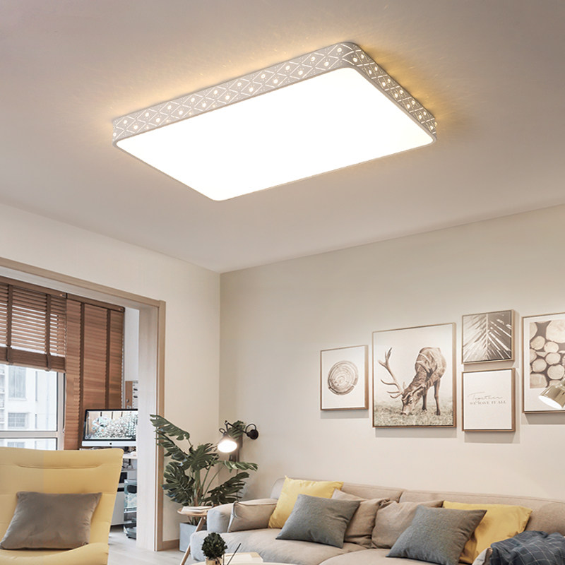 灯具客厅灯简简约现代长方形led吸顶灯大气家用客厅吸顶灯
