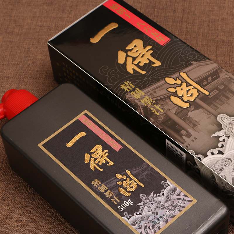 北京一得阁正品墨汁500g精品毛笔书法国画写意文房四宝